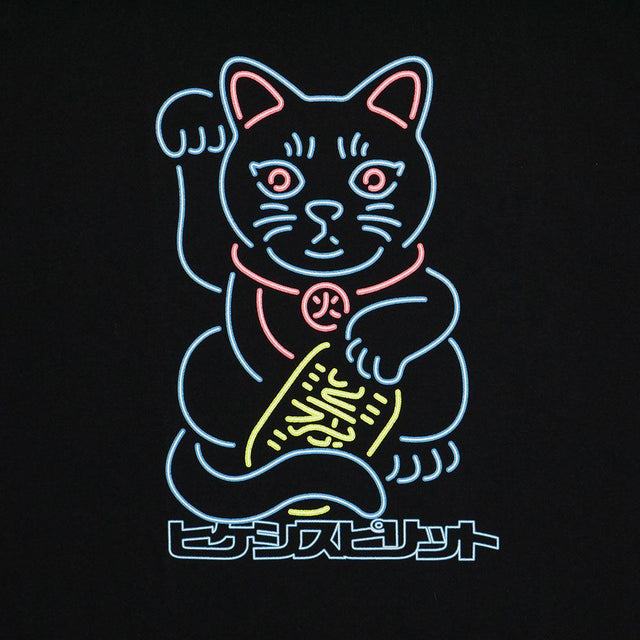 NEON BLACK CAT L/S TEE