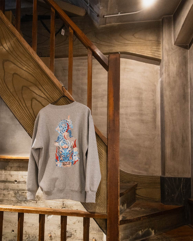 DARUMA-shôten Dragon EMBROIDERY SWEATSHIRT