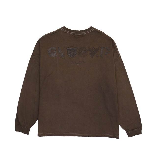 GNUOYP dark dyed L/S TEE