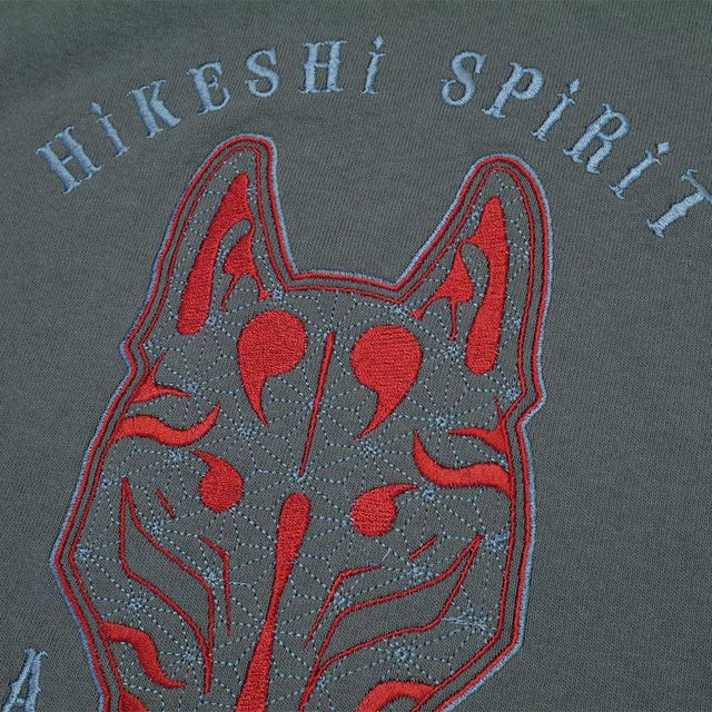 狐面 EMBROIDERY TEE - HiKESHi SPiRiT(火消魂)