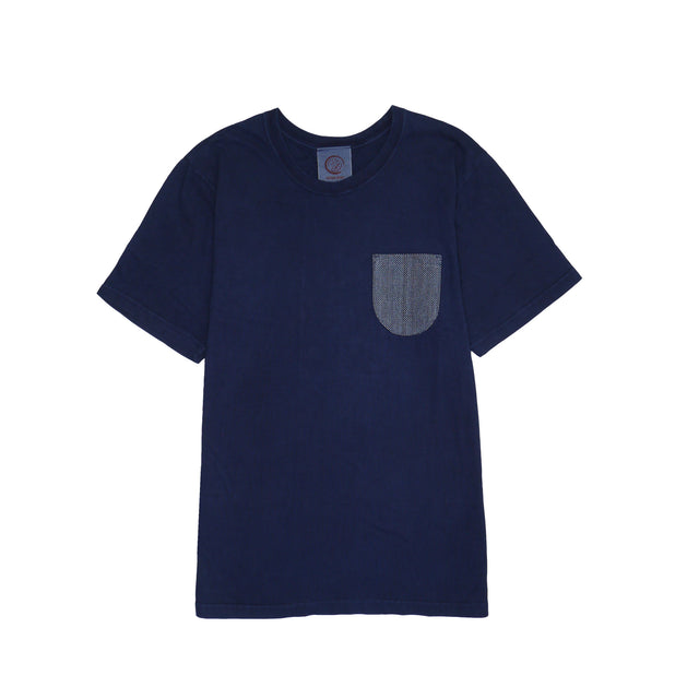 HiKESHi AIZOME POCKET TEE | 火消藍染ポケット