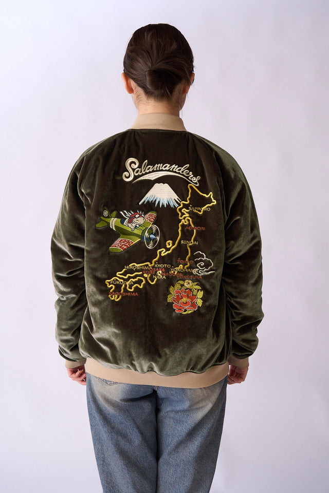 サラマンダーJAPAN MAP スカジャン