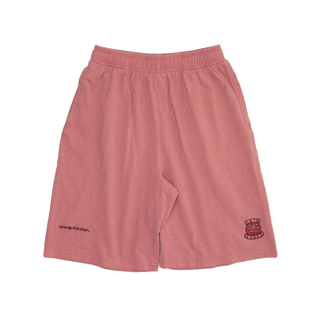 Daruma Pattern Pigment Dyed Shorts