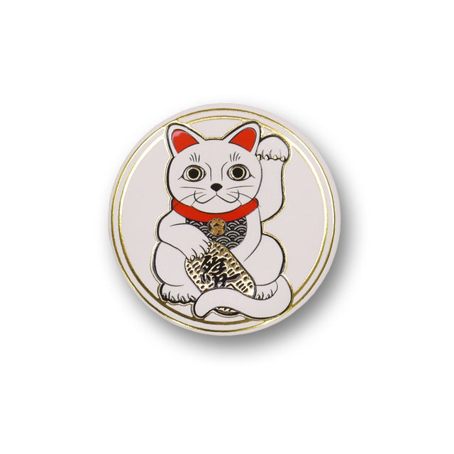 C'mon magnet (white cat)