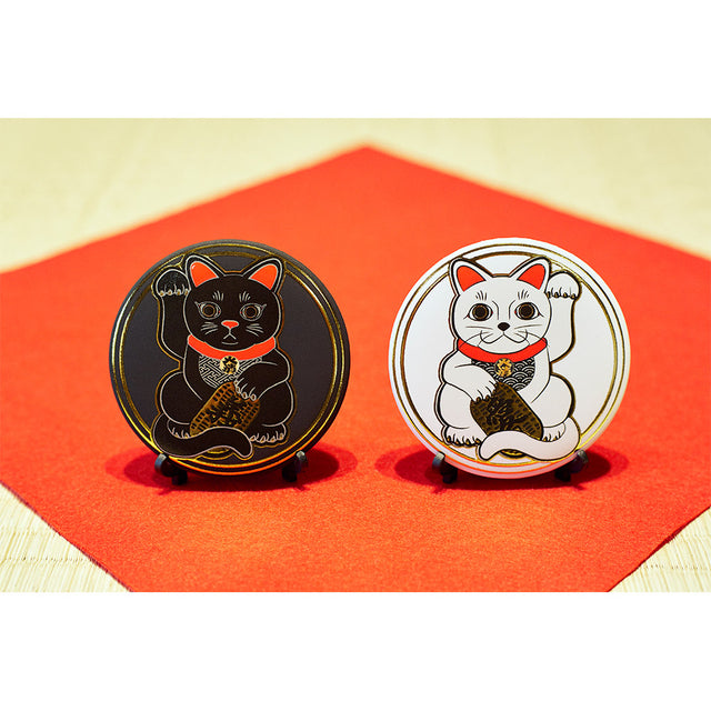 C'mon magnet (white cat)