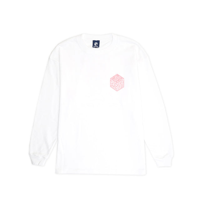 NEON WHITE CAT HEAVY LS TEE