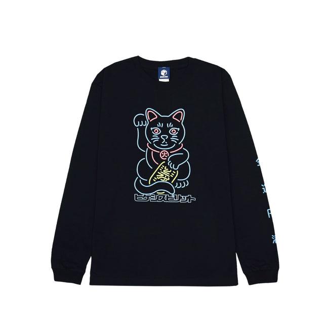 NEON BLACK CAT L/S TEE