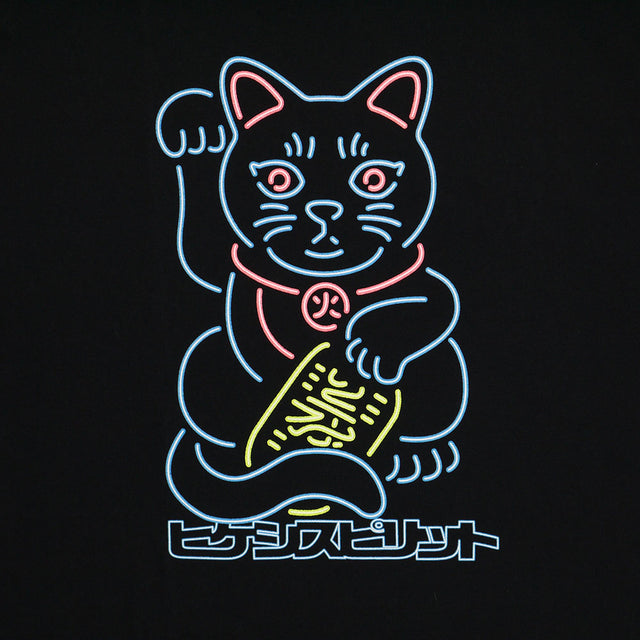 NEON BLACK CAT L/S TEE