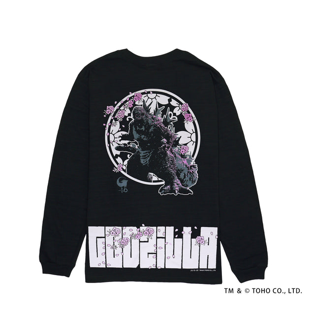 ゴジラ火消魂 桜UV L/S TEE