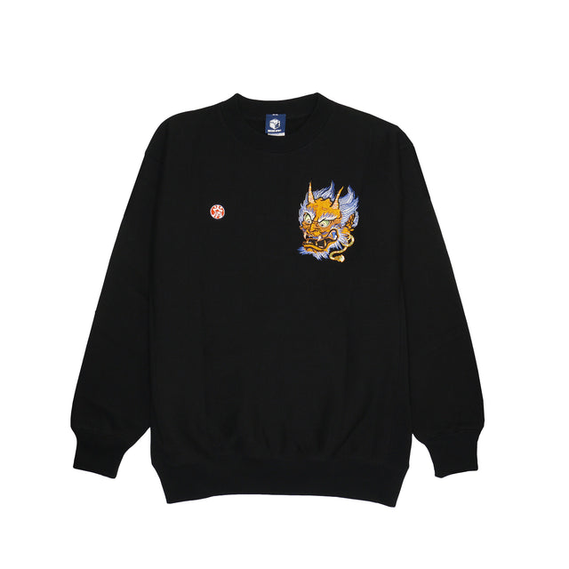 DARUMA-shôten  Oni(demons) EMBROIDERY SWEATSHIRT