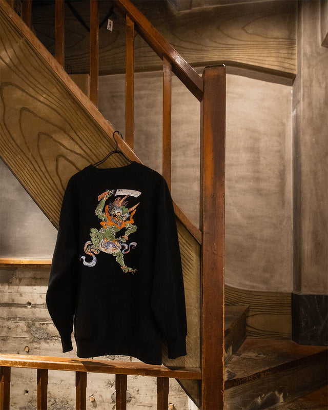 DARUMA-shôten  Oni(demons) EMBROIDERY SWEATSHIRT