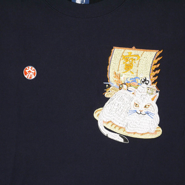 DARUMA-shôten Cats EMBROIDERY SWEATSHIRT