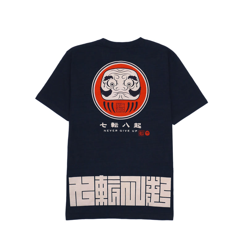 七転八起 抜染スラブTEE