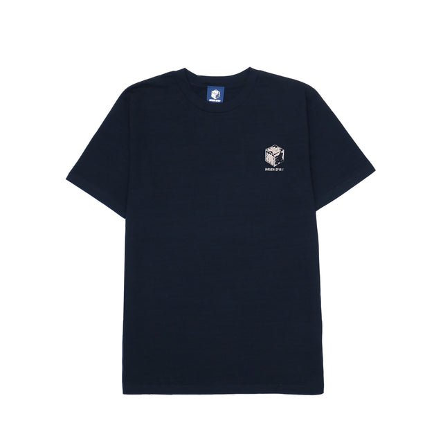 NEVER GIVE UP DARUMA DISCHARGE SLUB TEE