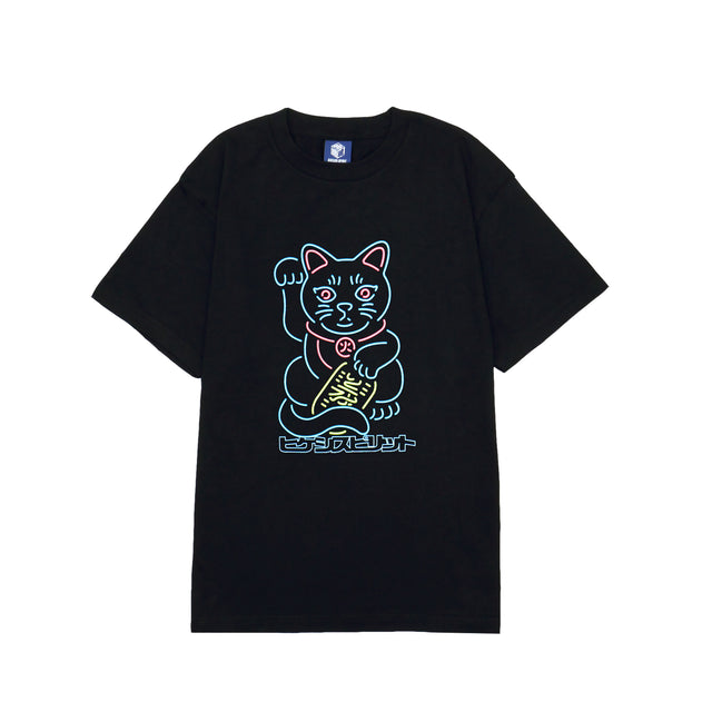 NEON HIKESHI BLACK CAT TEE Type3