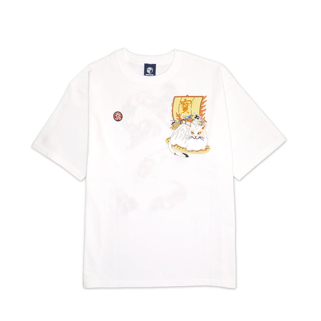 だるま商店 猫 EMBROIDERY TEE