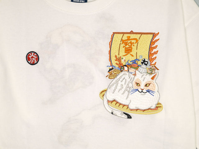 DARUMA-shôten Cats EMBROIDERY TEE