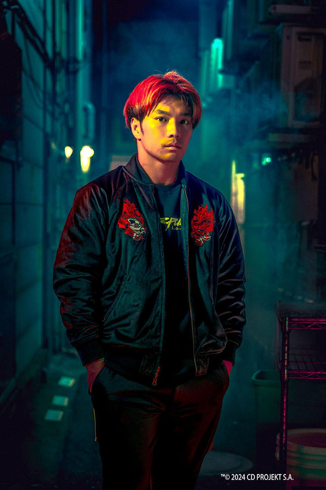 Cyberpunk 2077 x HiKESHi SPiRiT REVERSIBLE BOMBER JACKET produced by CHA2