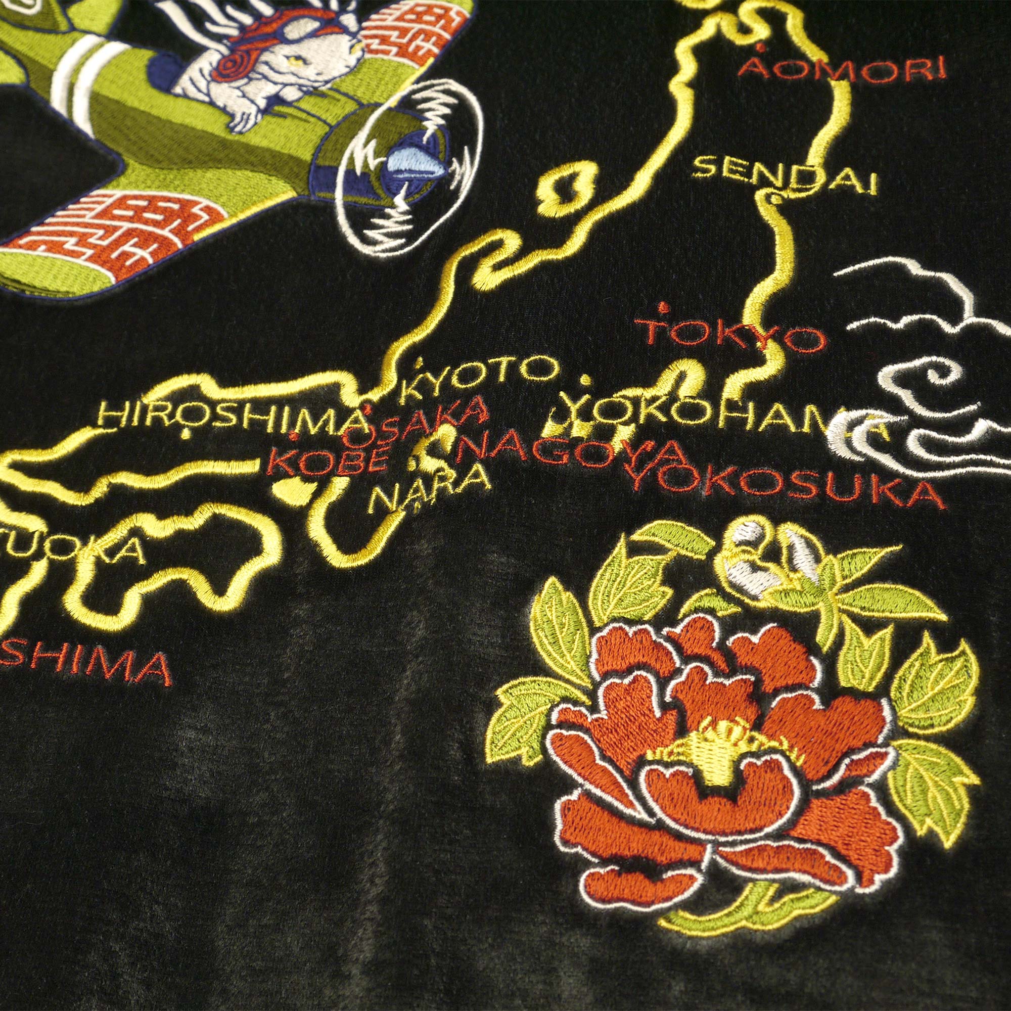 サラマンダーJAPAN MAP スカジャン – HiKESHi SPiRiT(火消魂)