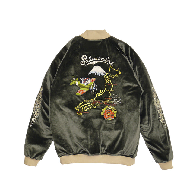 サラマンダーJAPAN MAP スカジャン