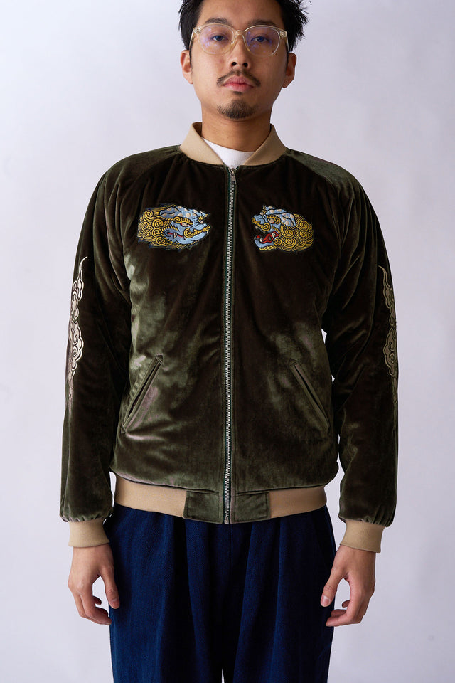 サラマンダーJAPAN MAP スカジャン