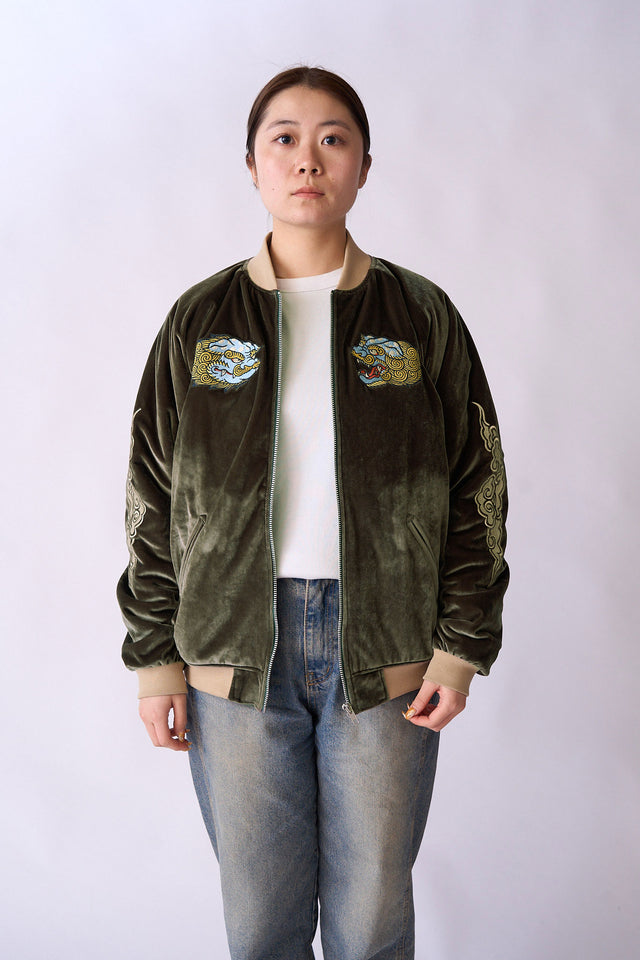 サラマンダーJAPAN MAP スカジャン