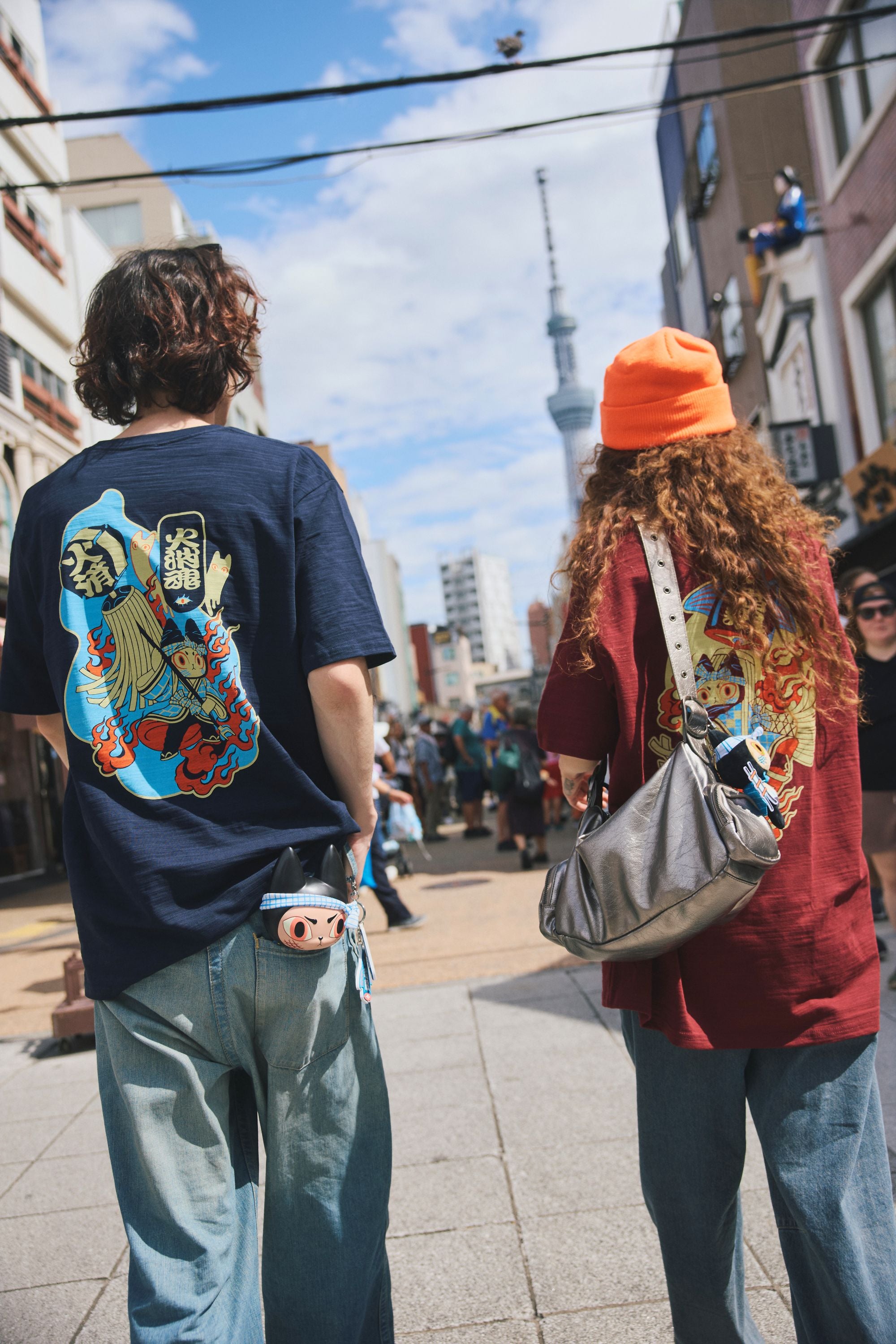 プロメア スカジャン風Tシャツ Lサイズ カーキ 火消魂 HiKESHi SPiRiT(火消魂)