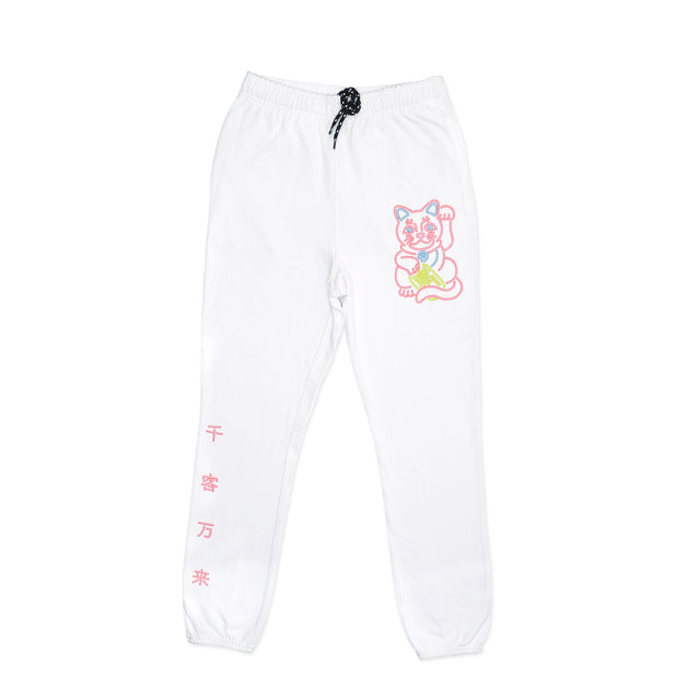 NEON White Cat PANTS