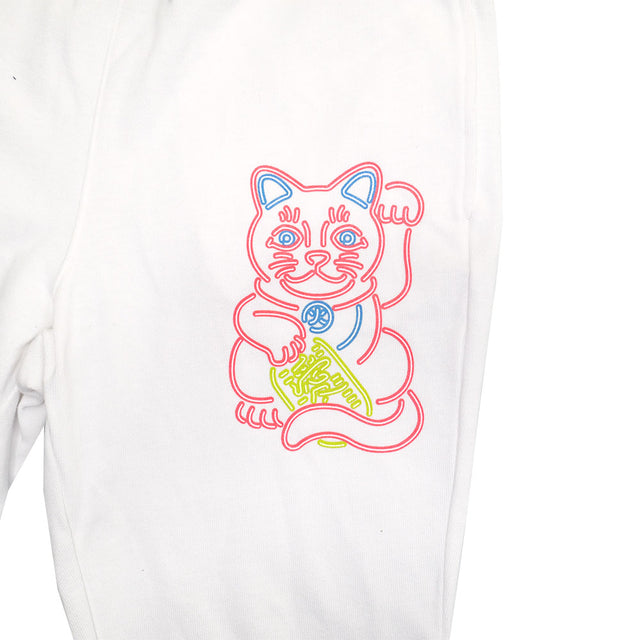 NEON White Cat PANTS