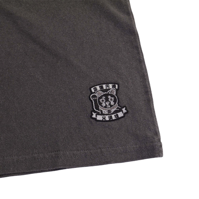 [50%OFF]黒猫紋PigmentDyedShorts