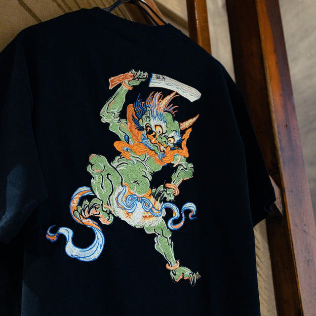 だるま商店 鬼 EMBROIDERY TEE