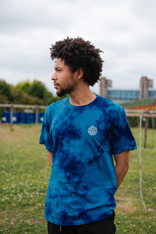 INDIGO DYED TEE (Unevenly dyeing)