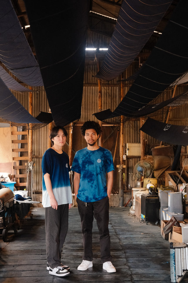 INDIGO DYED TEE (Unevenly dyeing)