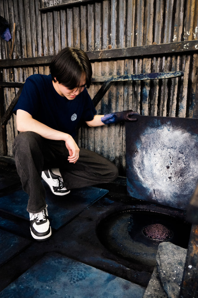 INDIGO DYED TEE (Aizome)