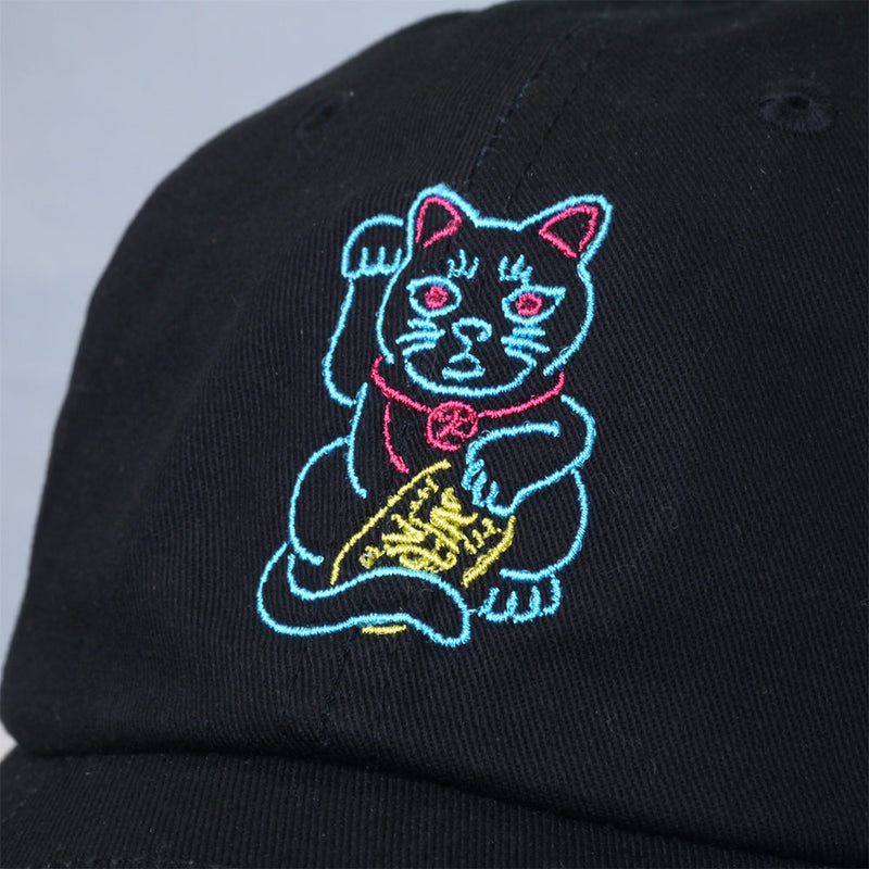 NEON+HiKESHi黑猫斜纹帽