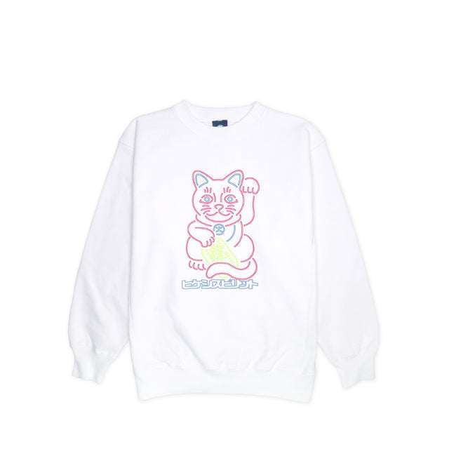 ［OUTLET］NEON 白猫 SWEAT SHIRT