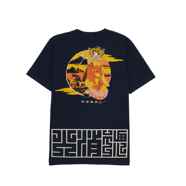 The Spirit of Glowing GEISHA DischargeTEE