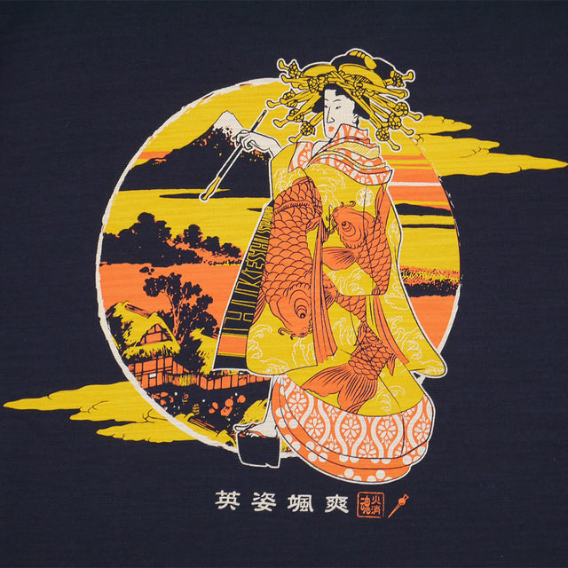 The Spirit of Glowing GEISHA DischargeTEE