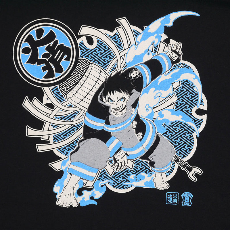 Shinra Kusakabe × HIKESHI SPIRIT TEE(FIRE FORCE)