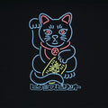 NEON HiKESHi黒猫TEE TYPE3 - HiKESHi SPiRiT(火消魂)