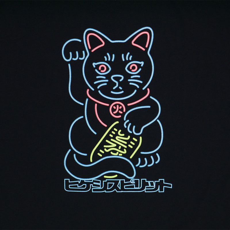 NEON HiKESHi黒猫TEE TYPE3