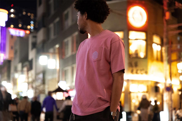 NEON 狐町 POCKET TEE - HiKESHi SPiRiT(火消魂)