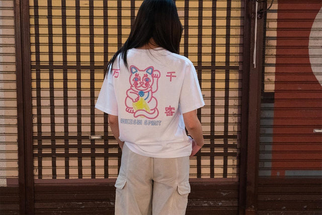 NEON 白猫 POCKET TEE - HiKESHi SPiRiT(火消魂)