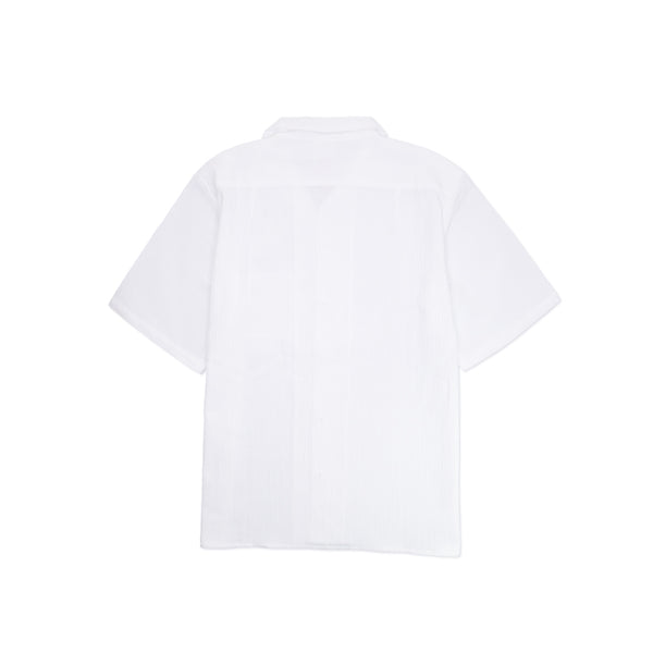 Takashima Chijimi Oni-yōryu Collard Shirt (White)